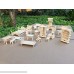 Wooden Puzzle House Furniture Set 28 Pieces B01GFRJPUC